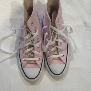 Converse Pink Canvas High-Tops